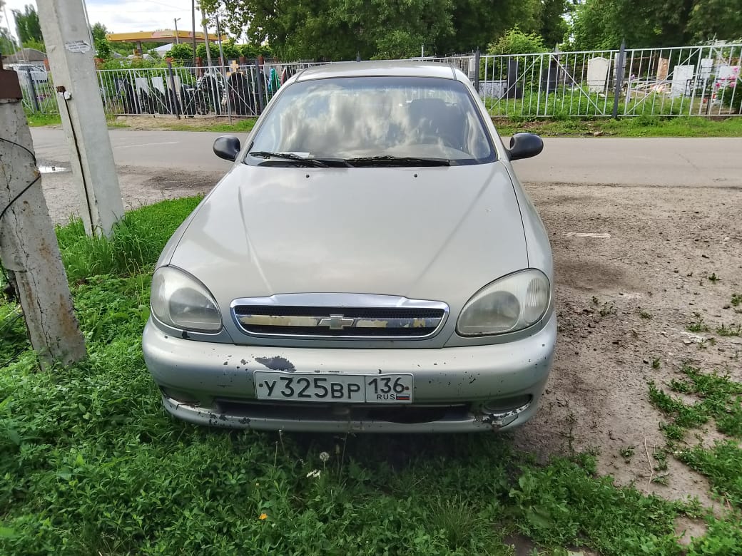 Легковой автомобиль, марка: Шевроле, модель: Ланос, год изготовления: 2007, цвет: Серебристый , VIN: Y6DTF69Y070063898, ПТС: 36 РМ391589, г/н: У325ВР136, изготовитель (страна): Бразилия, модель двигателя: А15SMS, тип двигателя: бензиновый на бензине, двигатель №: А15SMS, мощность двигателя, л. с. (кВт): 86 (63,3), рабочий объем двигателя, куб. см: 1498, шасси (рама) № отсутствует, кузов №: Y6DTF69Y070063898, экологический класс: второй, разрешенная максимальная масса 1595 кг, масса без нагрузки 1111 кг