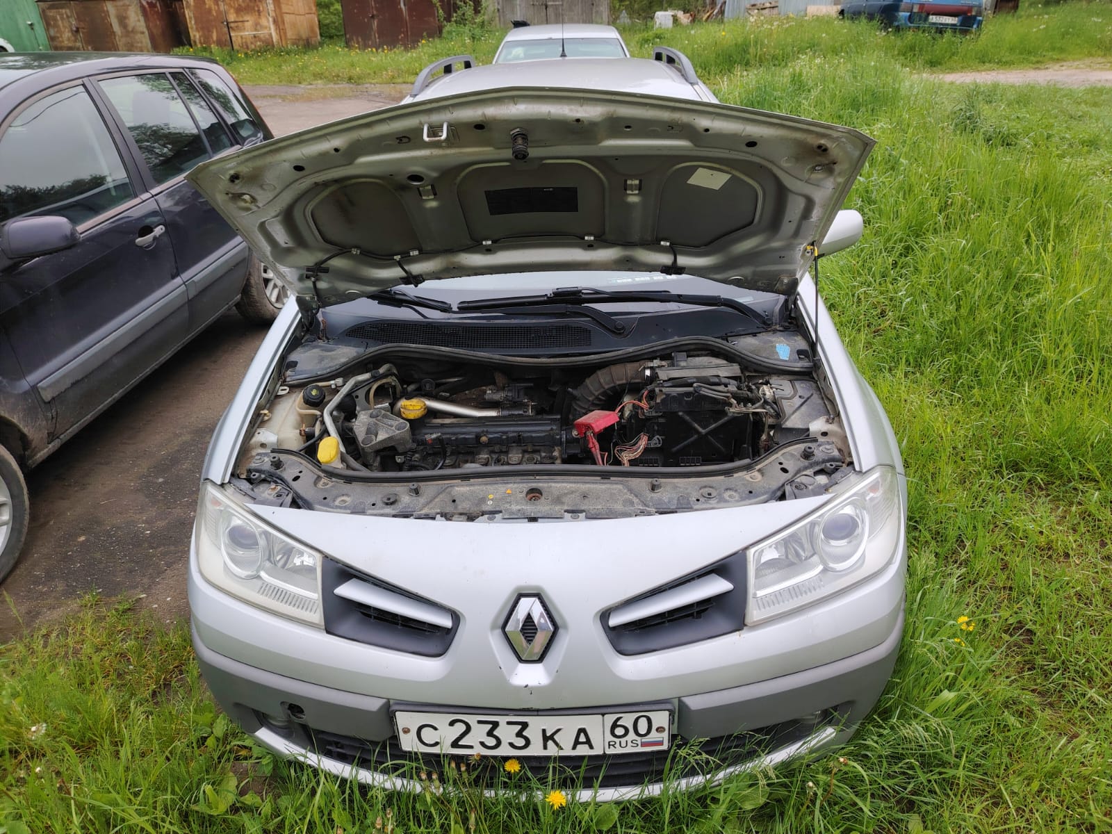 Автомобиль RENAULT MEGANE, год изготовления: 2008 г.в., цвет: серебристый, VIN: VF1KMSFC540193311