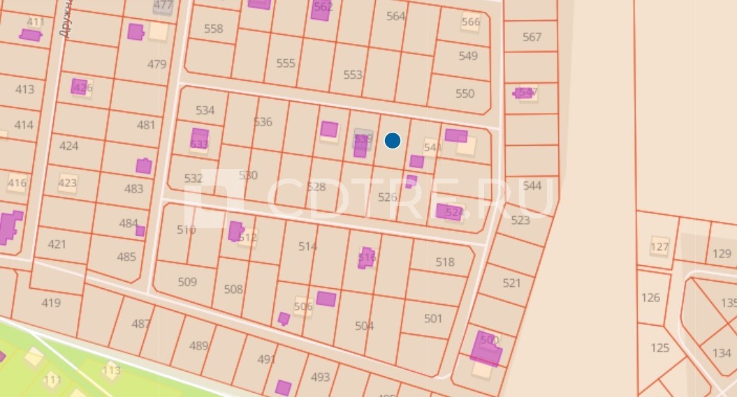 Земельный участок в д. Матчино Московская обл. площадь 680 +/- 9 кв.м.