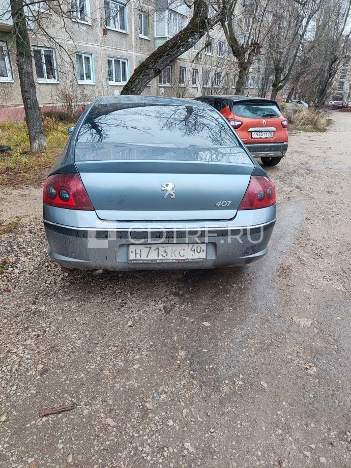 Легковой седан , марка: PEUGEOT, модель: 407, год изготовления: 2007, цвет: БЕЛЫЙ...