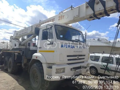 Лот №1: Кран автомобильный Камаз КС-55732