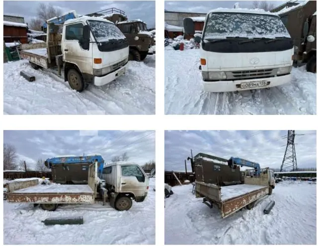 Автомобиль грузовойбортовой TOYOTA DYNA (ТОЙОТА ДЮНА) с манипулятором 1989 гв