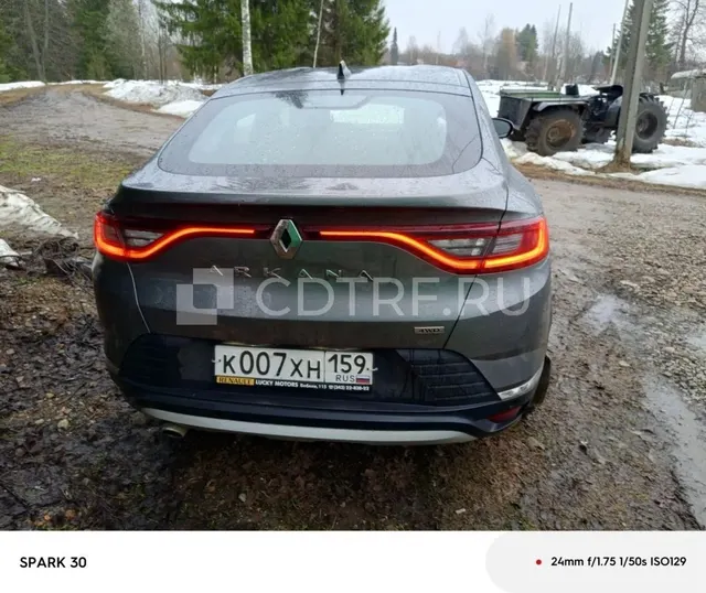 Легковой автомобиль, марка: RENAULT ARKANA, VIN: X7LRJC4B568248852, г/н: K007XH159.