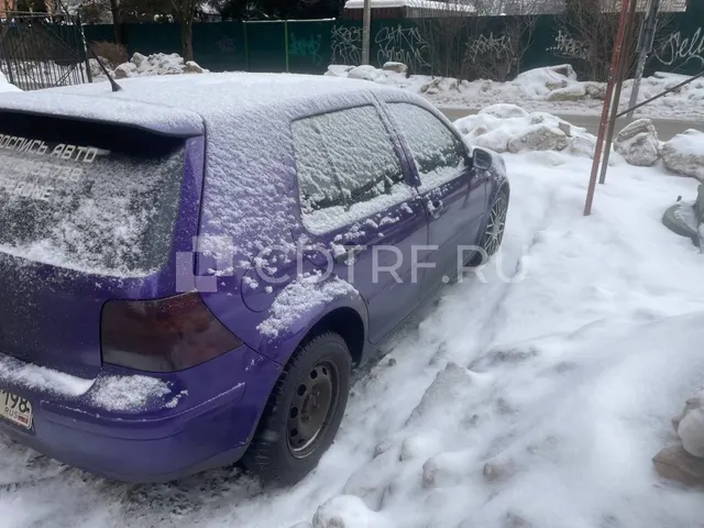 Автомобиль VOLKSWAGEN GOLF, 2001 г.в., 75 л.с., грз Н651УА198, vin WVWZZZ1JZ2W077715