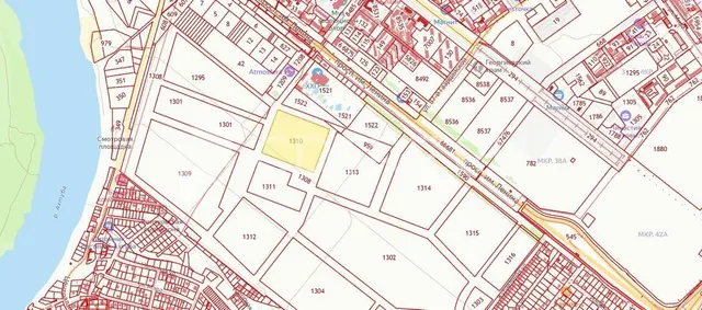 Земельный участок 111 336 м2 под строительство жилого комплекса в центральной части города
