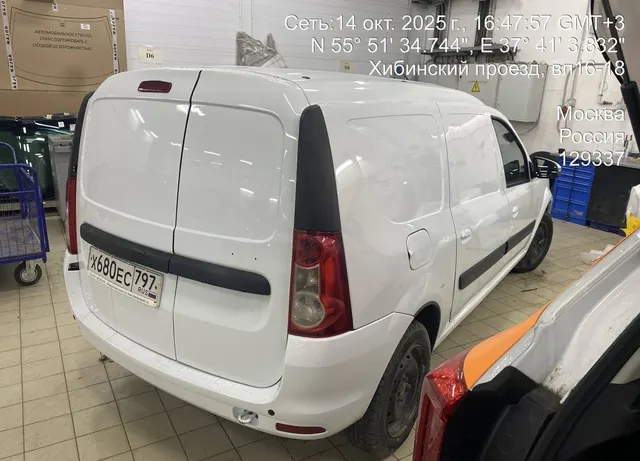 LADA Largus, VIN XTAFS045LM1389796, год выпуска 2021. Местонахождение: Москва, Ярославское шоссе (напротив дома 51)