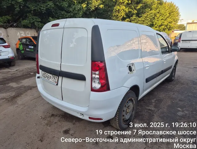 LADA Largus, VIN XTAFS045LM1370303, год выпуска 2021. Местонахождение: Москва, Автомобильный пр-д, стр. 17 (стоянка под ТТК)