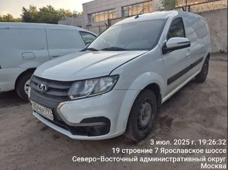 LADA Largus, VIN XTAFS045LM1370303, год выпуска 2021. Местонахождение: Москва, Автомобильный пр-д, стр. 17 (стоянка под ТТК)