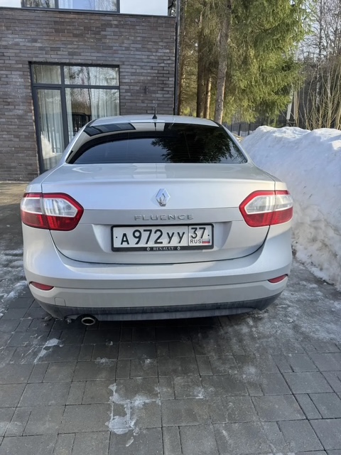Транспортное средство Renault Fluence (Рено Флюенс) 2012 года выпуска VIN X7LLZBR0B47842412.