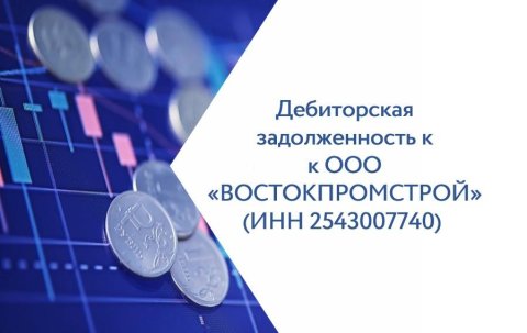 Право требования к ООО «ВОСТОКПРОМСТРОЙ» (ИНН 2543007740, КПП 254301001) в размере 7 495 798,24 руб., подтверждено Определением АС г. Москвы от 28.03.2022 по делу №А40-165463/2019