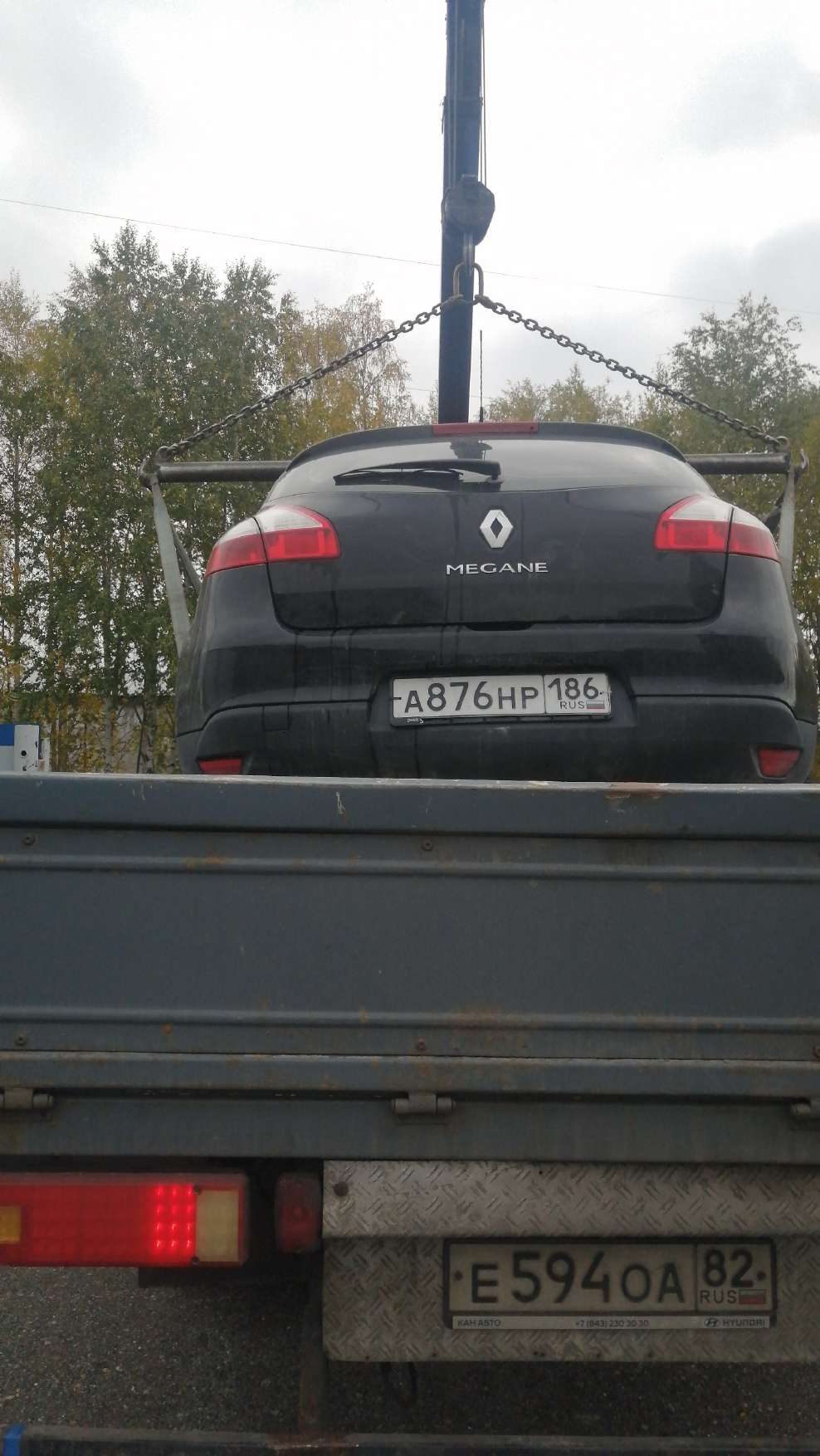 Автомобиль легковой, марка: Renault, модель: Megane, VIN: VF1BZL70T49426881, гос. рег. номер: А876НР186, год изготовления: 2013