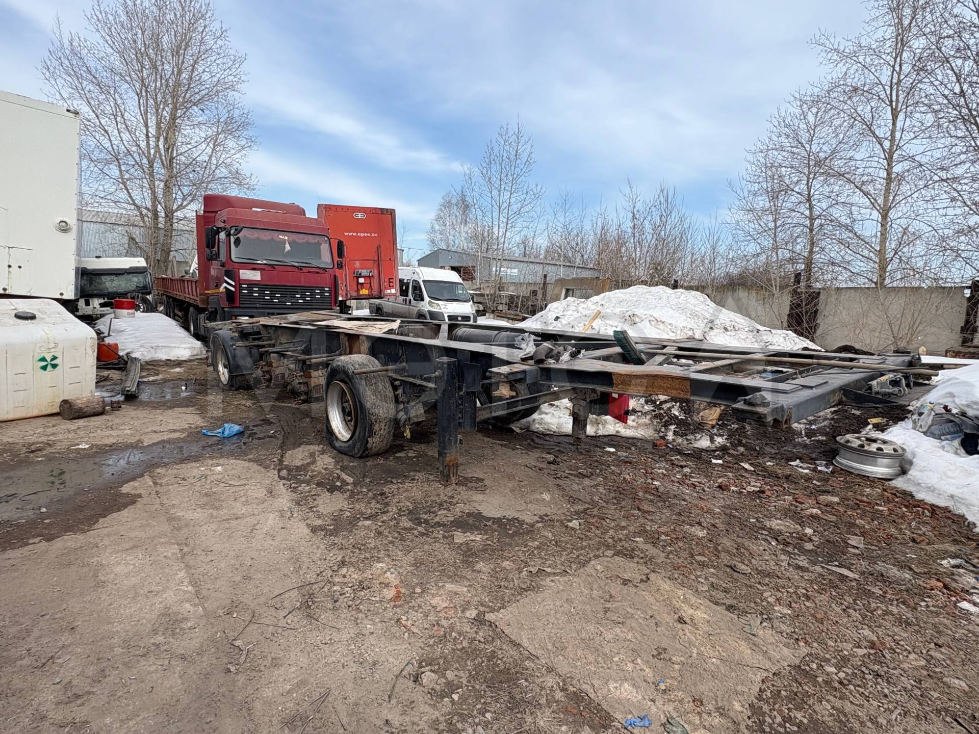 Полуприцеп-контейнеровоз VAN HOOL, 2001 года