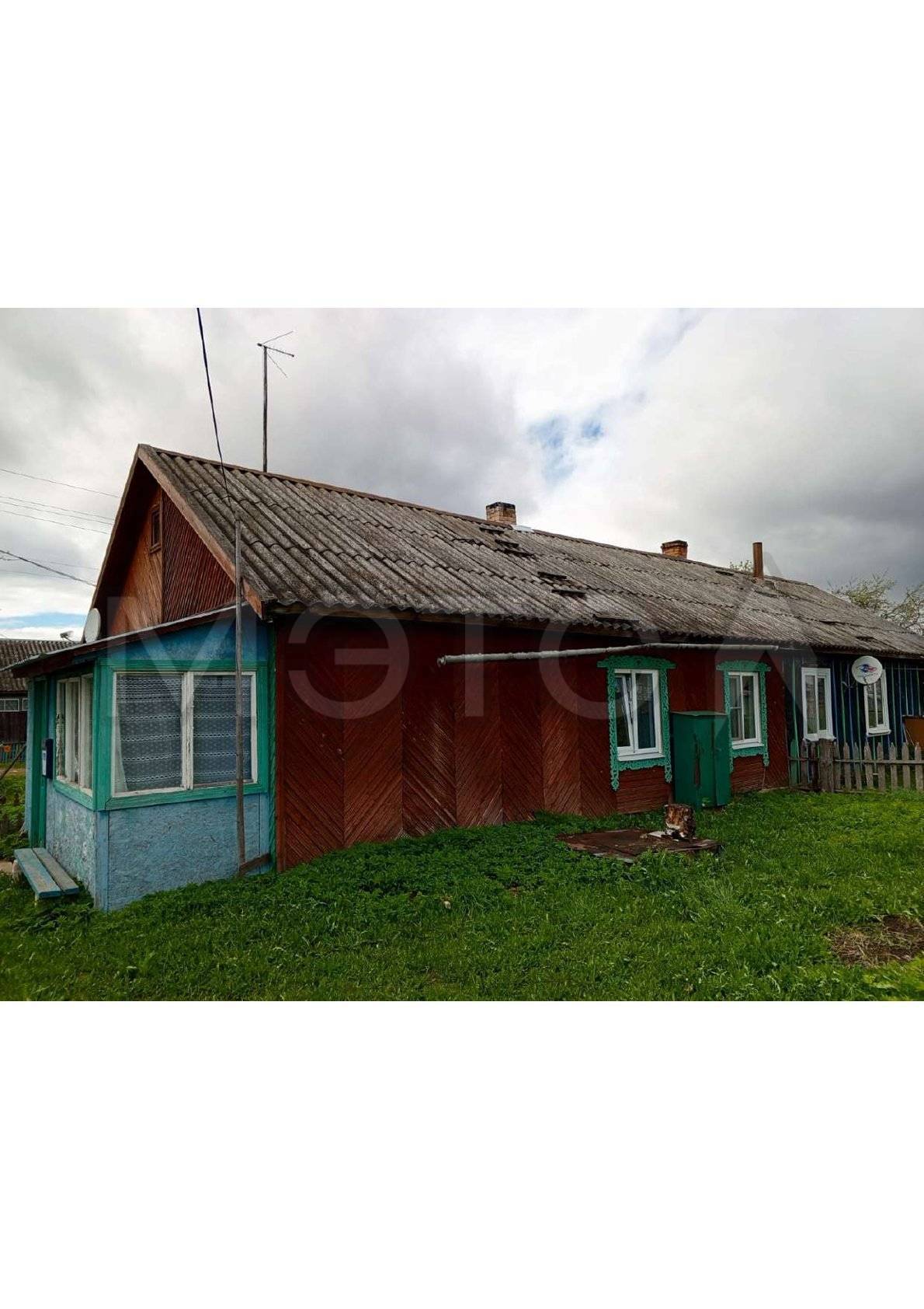 Квартира 45,7 кв.м. и 1/2 доля земельного участка в Вологодской обл.