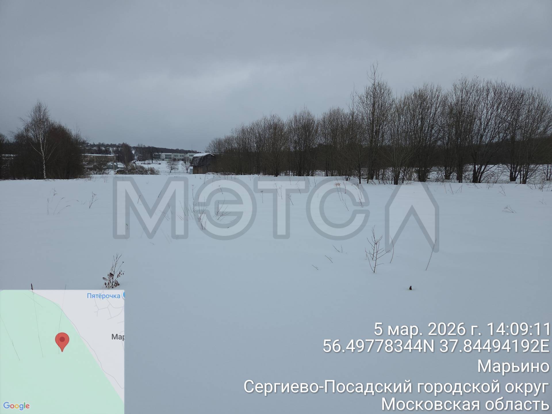Земельный участок в Московской обл., 1000 кв.м.
