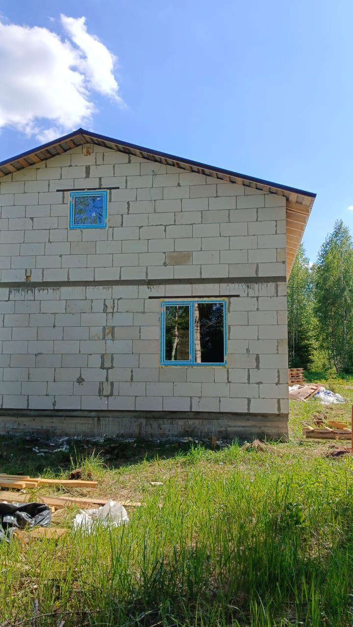 Объект незавершенного строительства 160 кв.м. и земельный участок 1276+/-24 кв.м. в Московской обл.