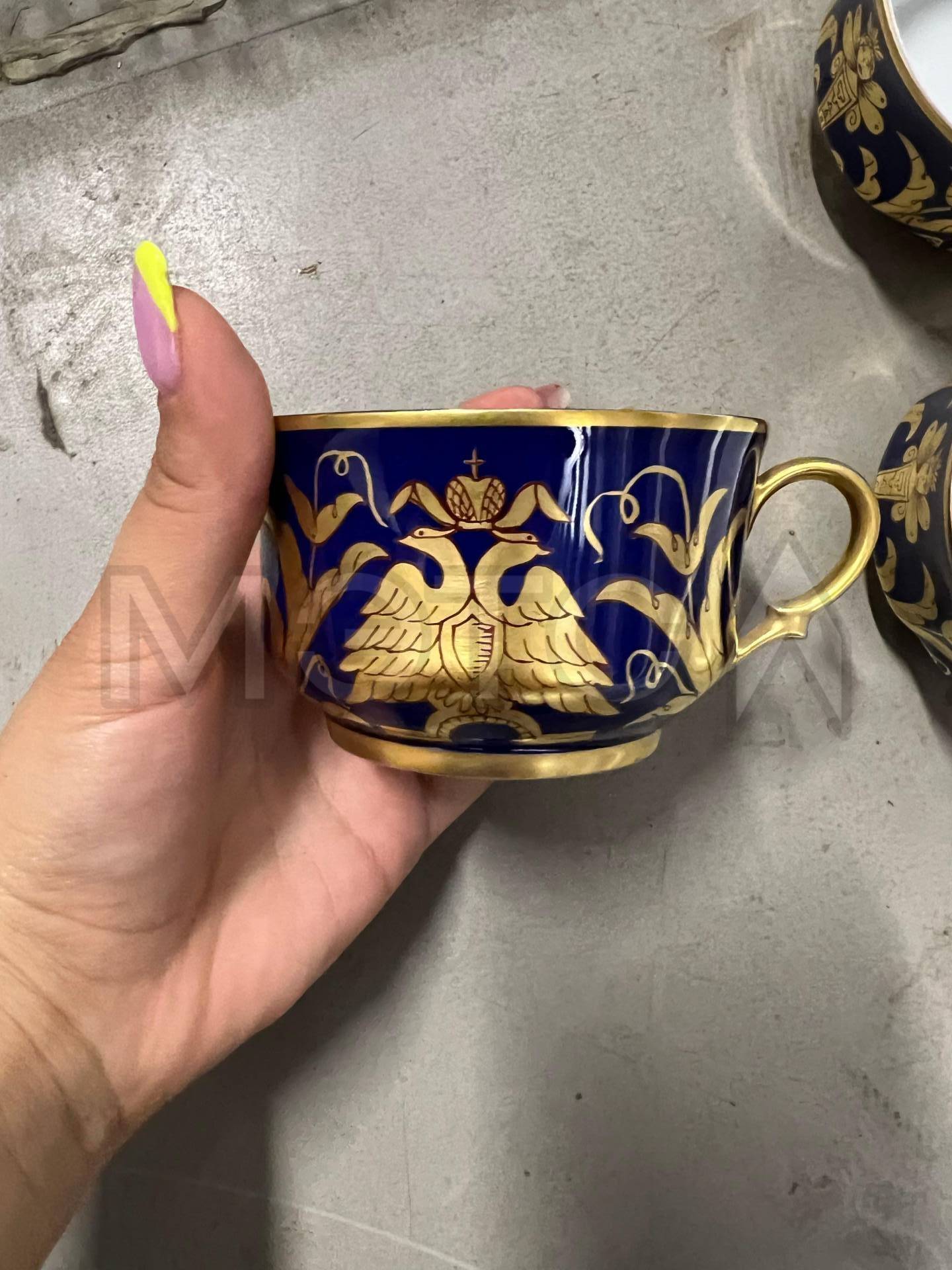 НАБОР FABERGE (СИНИЙ С ЗОЛОТОМ) Faberge CZAREVITCH