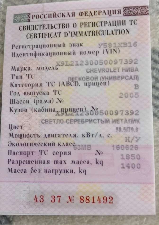 Chevrolet Niva, 2005 года, 79 лс, полный привод