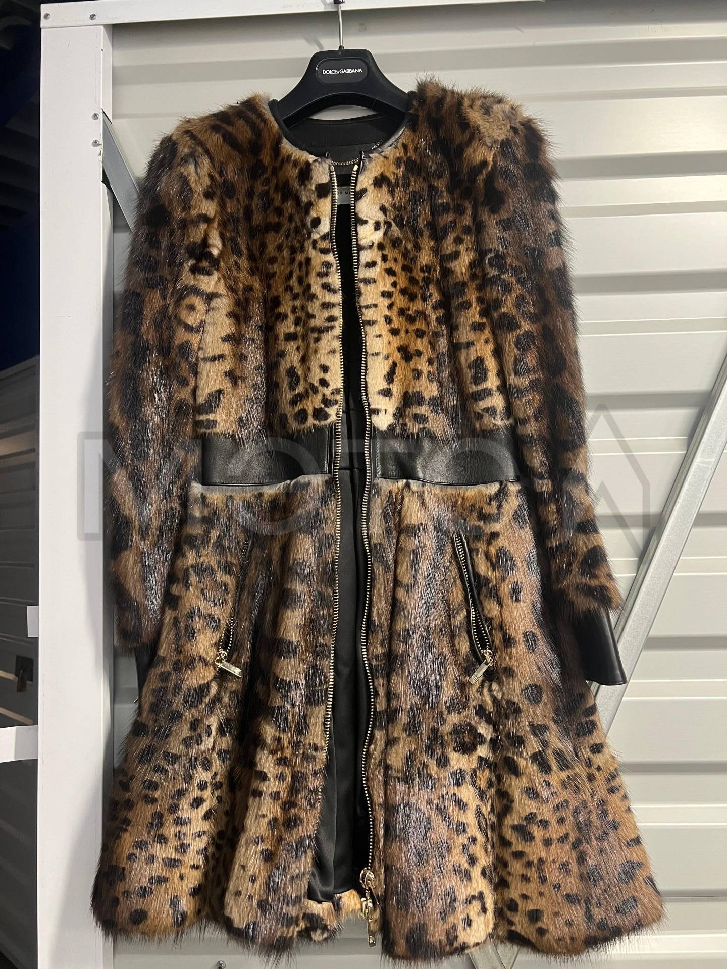 Меховое пальто леопардовое Zuhair Murad