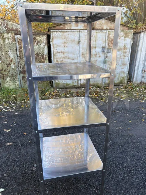 Стеллаж кухонный, 600х300х1850мм, 4 полки