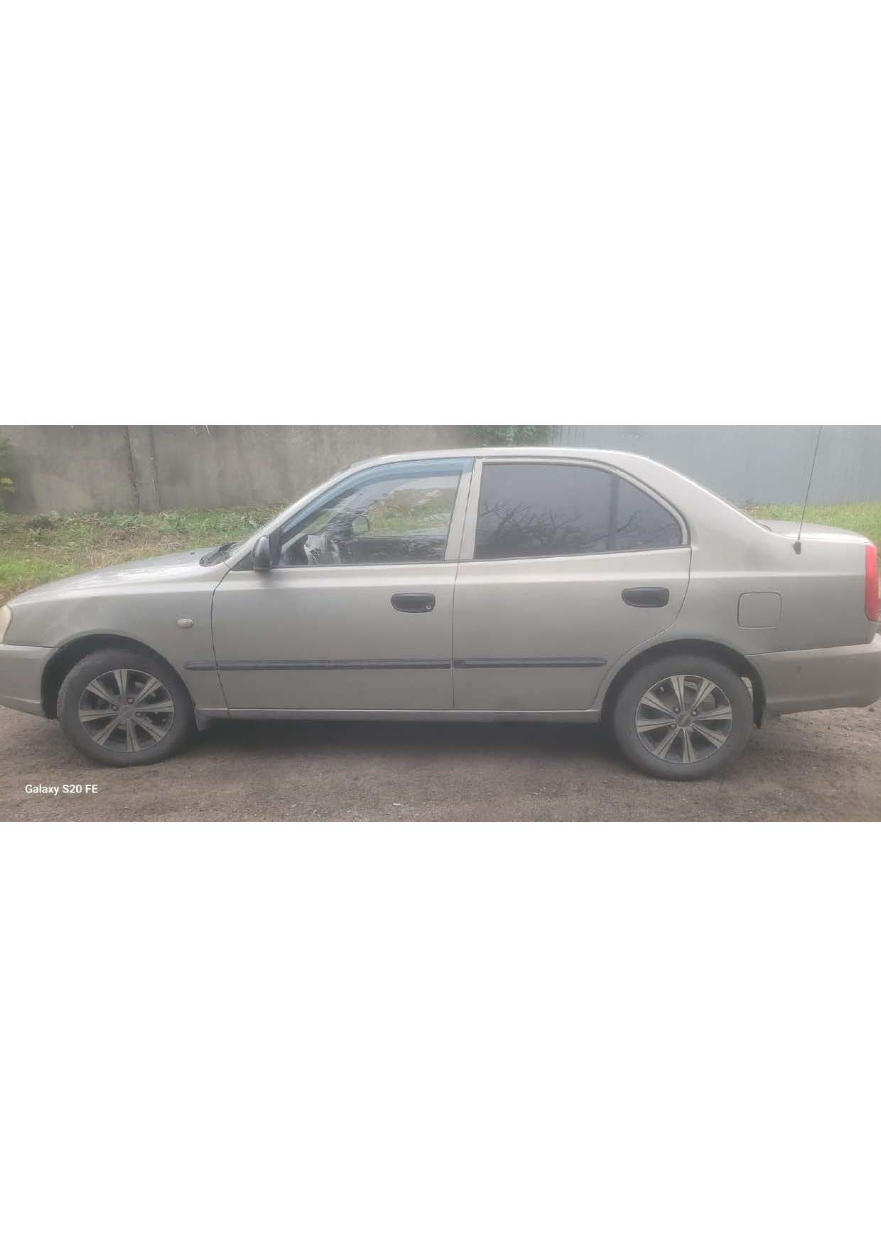 Автомобиль марки HYUNDAI модель Accent 2009 г.в. VIN-номер X7MCF41GP9M224740