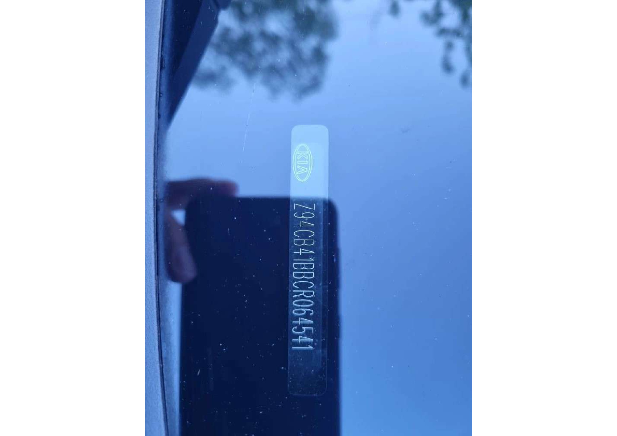 Автомобиль марки KIA RIO, 2012 года выпуска, VIN-номер Z94CB41BBCR064541