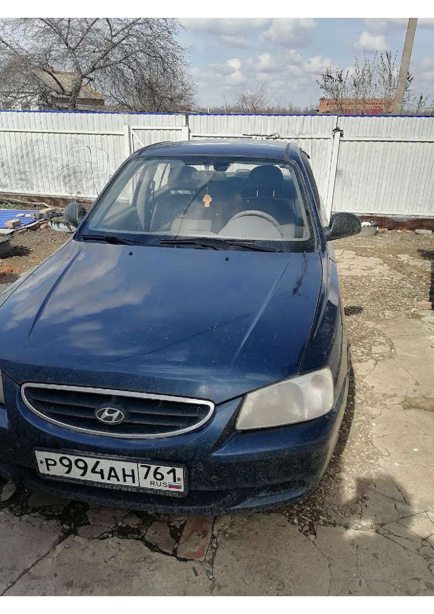 Легковой автомобиль марки: HYUNDAI, модели: Accent, год выпуска: 2008 г., кузов №: X7MCF41GP8M172124, идентификационный номер (VIN): X7MCF41GP8M172124