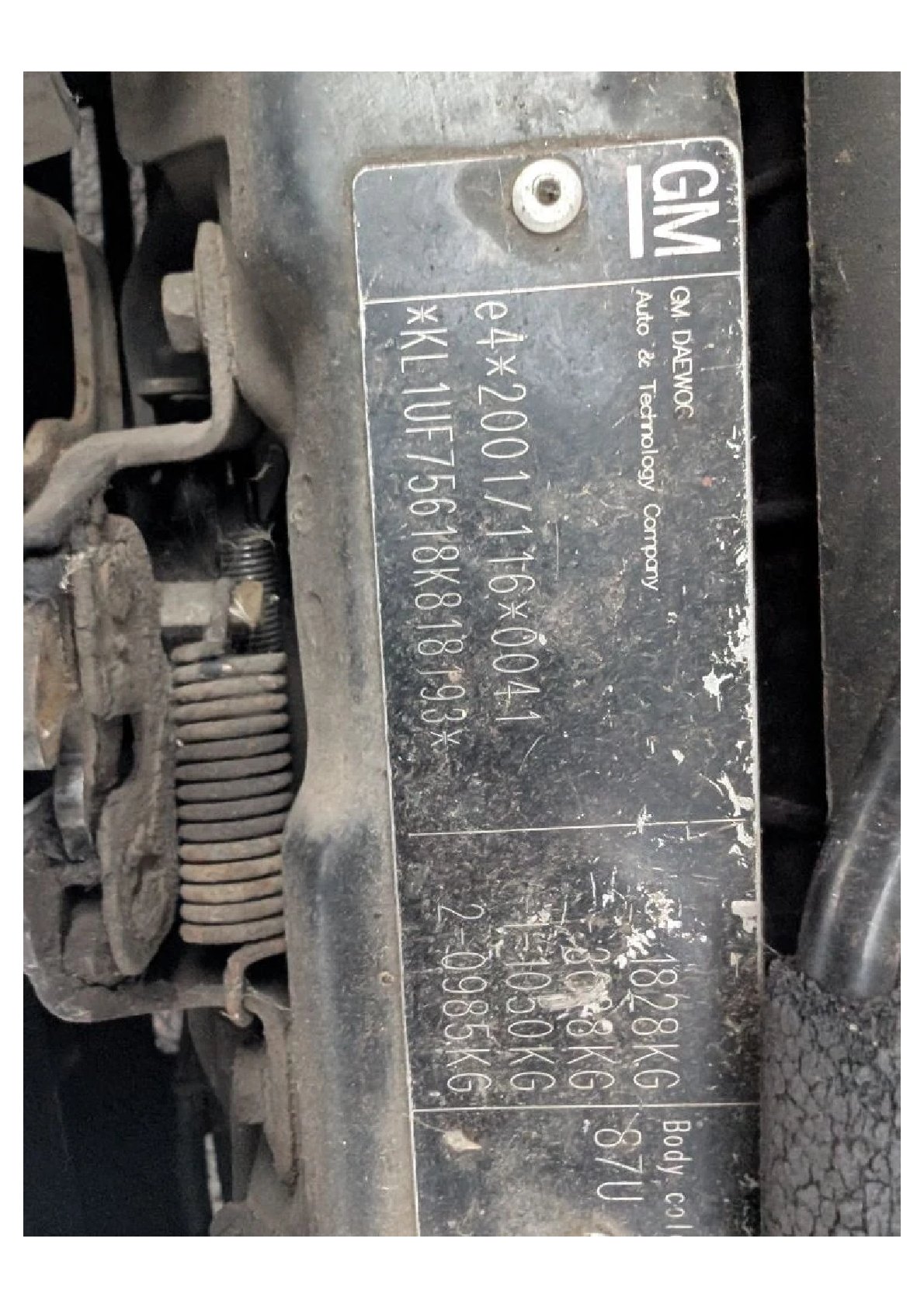 Автомобиль марки CHEVROLET, модель Rezzo 2007 г.в., VIN KL1UF75618K818193