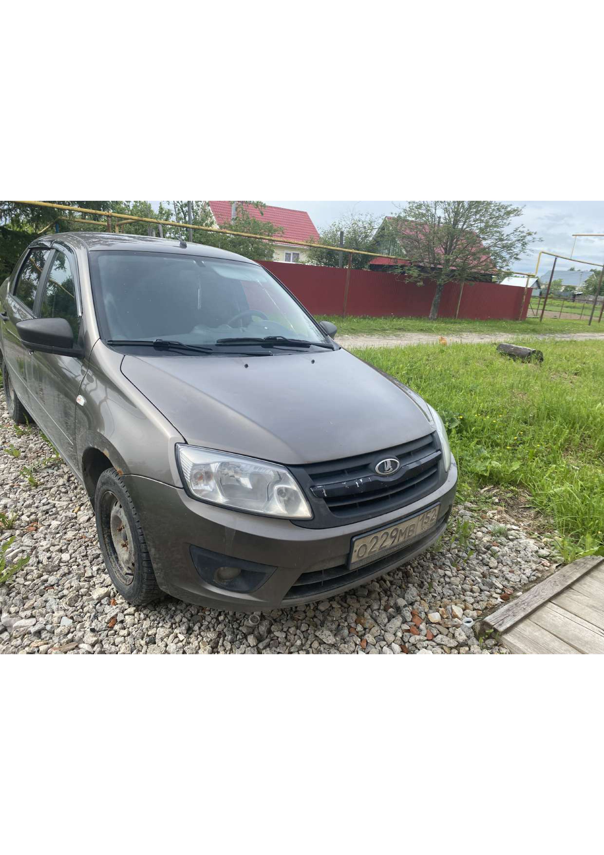 Автомобиль марки LADA модель Granta 2016 г.в. VIN номер: XTA219010H0435458
