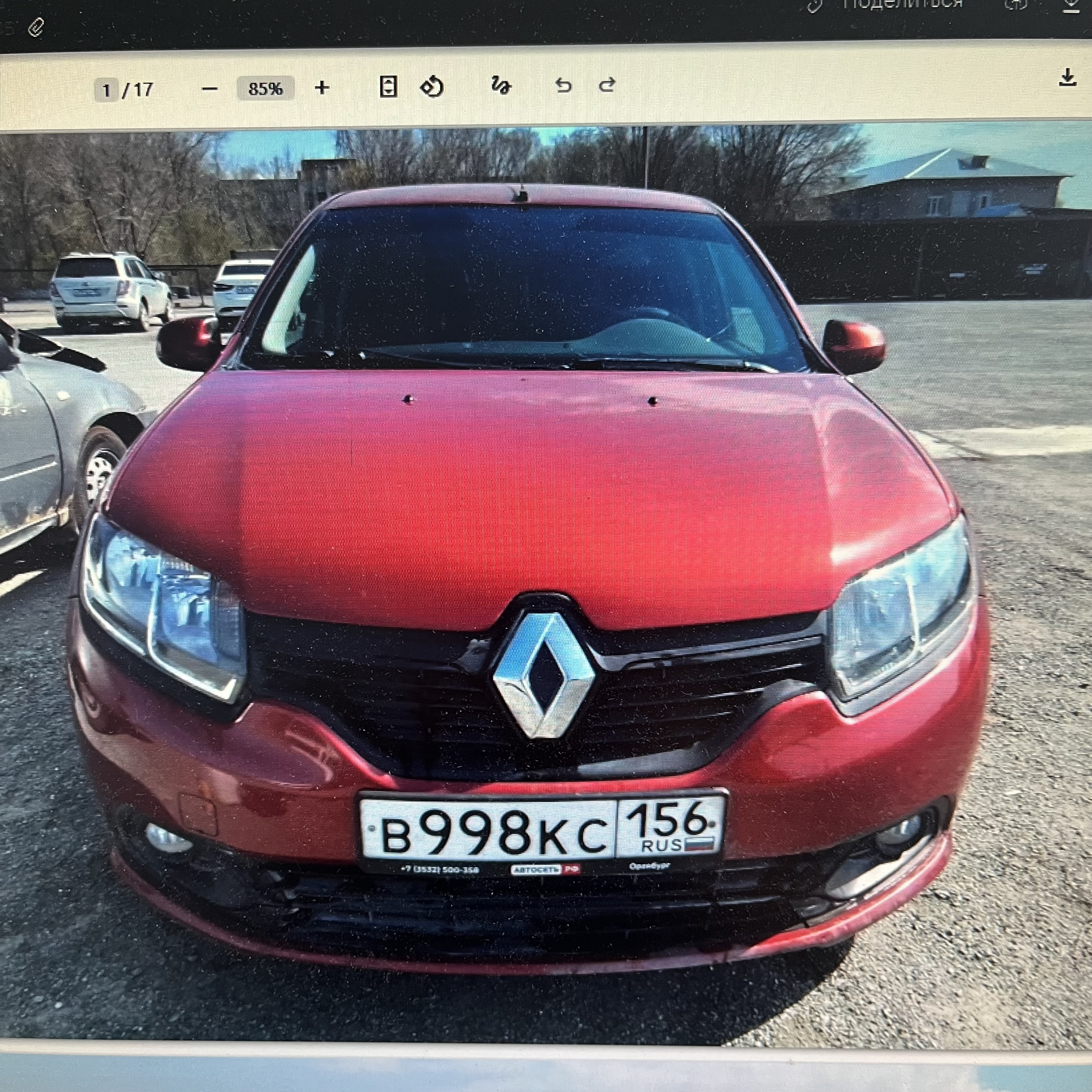 Легковой автомобиль (хэтчбек) марки: RENAULT модель: SANDERO, год выпуска: 2014, идентификационный номер (VIN): X7L5SRAV451817807, номер кузова: X7L5SRAV451817807