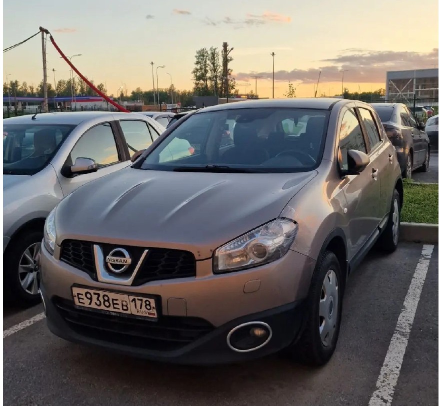 Автомобиль марки NISSAN модель Qashqai 2010 г.в. VIN-номер SJNFAAJ10U2205404.
