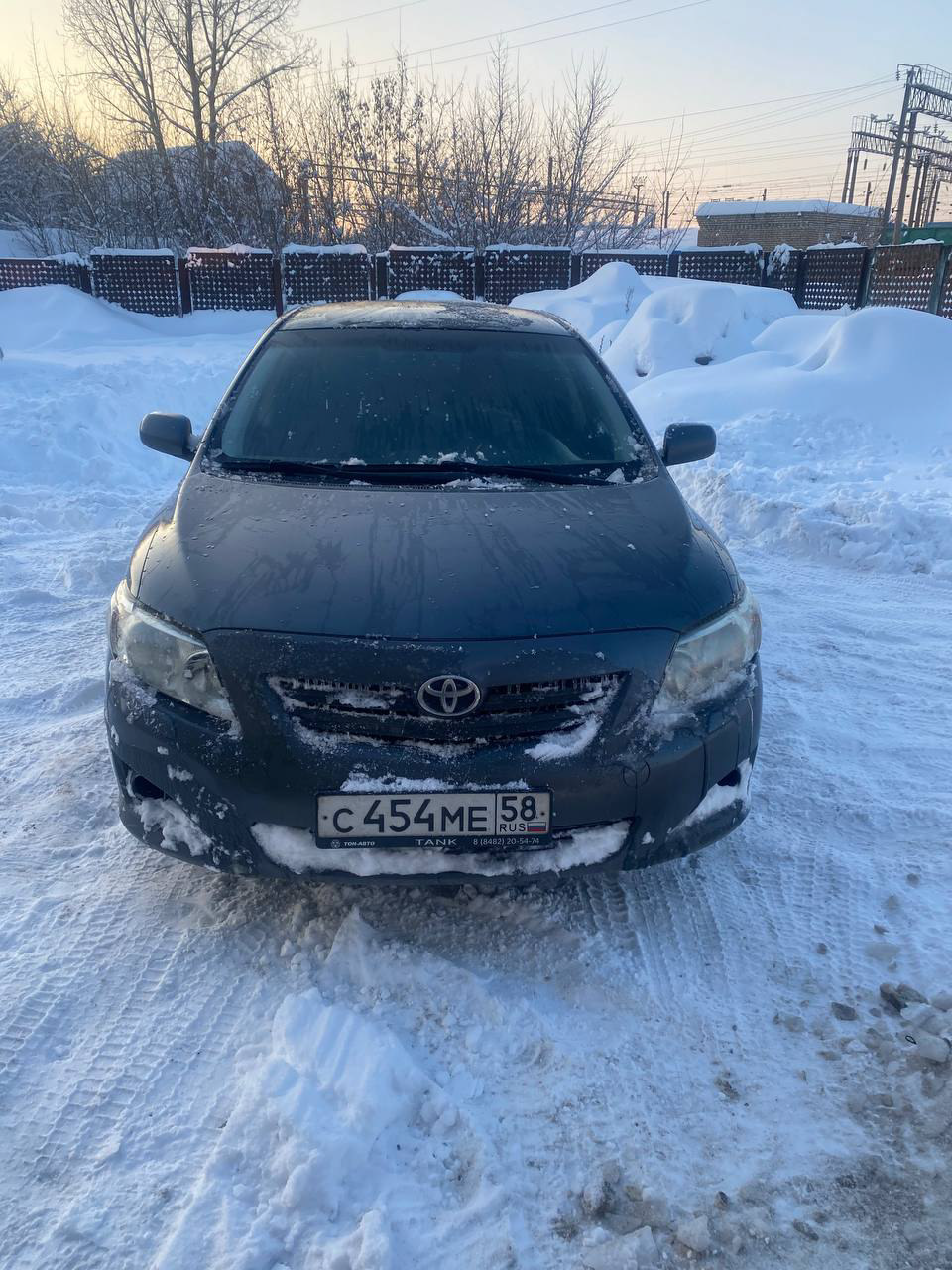 Автомобиль марки TOYOTA модель Corolla, 2008 г.в. VIN: JTNBV58E503518560