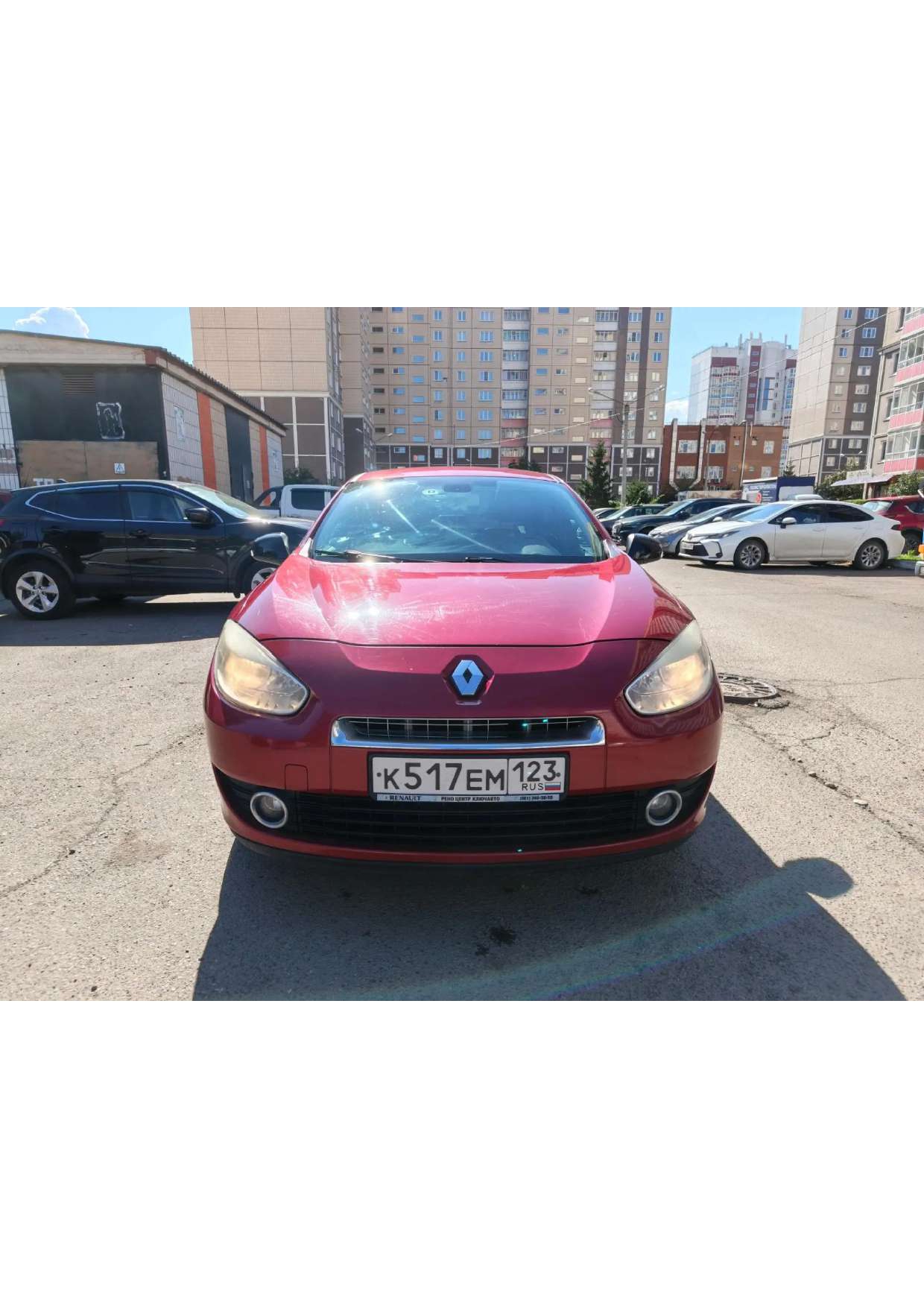 Автомобиль марки Renault Fluence 2012 г.в. VIN-номер VF1LZBR0A47125636