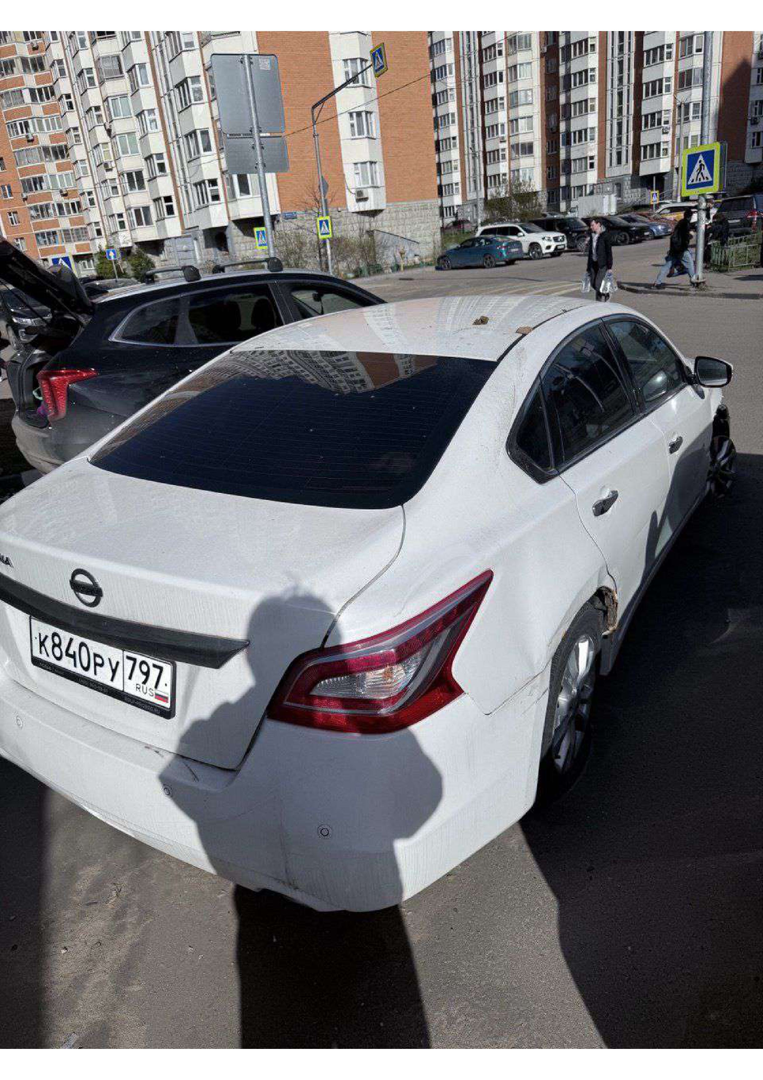 Автомобиль марки NISSAN модель Teana 2015 г.в. VIN-номер Z8NBCAL33ES010564