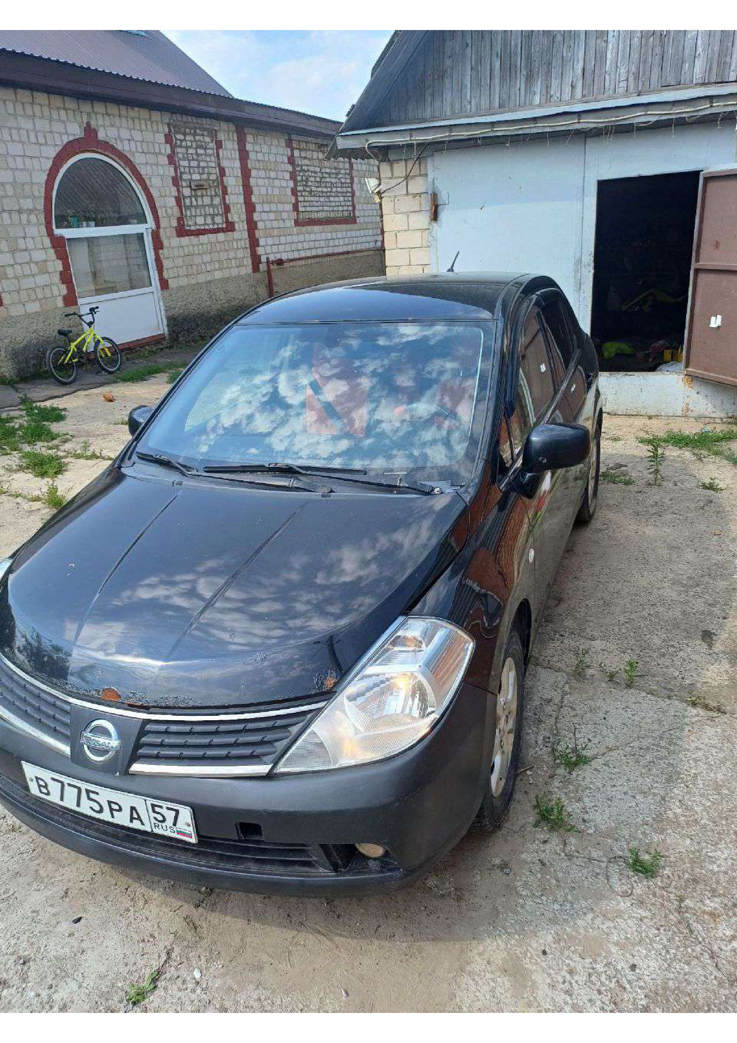 Автомобиль марки NISSAN модель Tiida 2008 г.в. VIN номер 3N1BCAC11UL450131