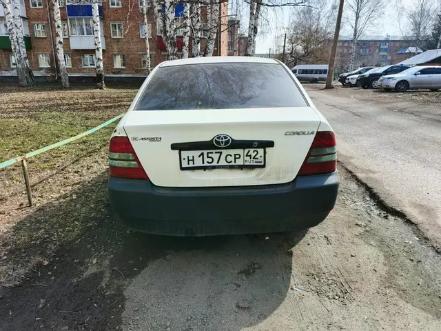 Легковой автомобиль марки: TOYOTA, модели: Corolla, год выпуска: 2003, кузов №: NZE1240031195
