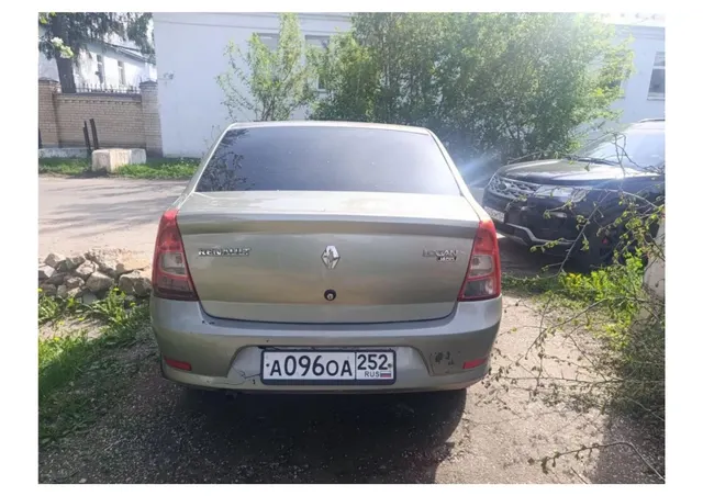Автомобиль марки RENAULT модель Logan 2011 г.в. VINномер X7LLSRB1HBH393888