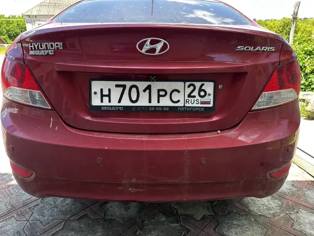 Автомобиль марки HYUNDAI модель Solaris 2012 г.в. VIN-номер Z94CU41CACR127321