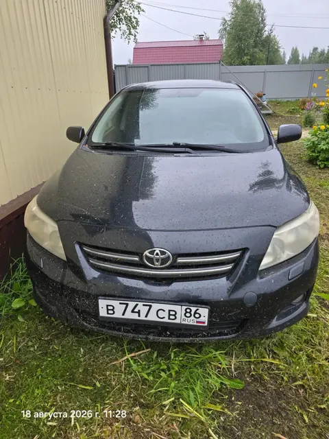 Автомобиль марки TOYOTA модель Corolla 2007 г.в. VIN-номер JTNBV56EX02052889