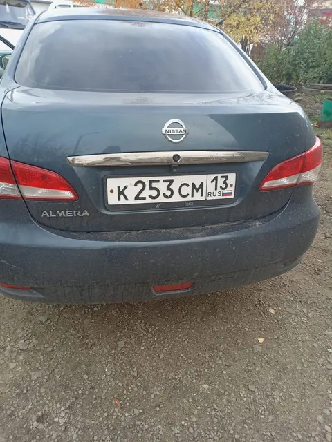 Автомобиль марки NISSAN модель Almera 2014 г.в. VIN-номер Z8NAJL01051691382