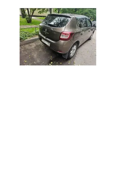 Легковой автомобиль марки: RENAULT, модель: Sandero, год выпуска: 2018г., кузов №: X7L5SRMA461177461, идентификационный номер (VIN): X7L5SRMA461177461