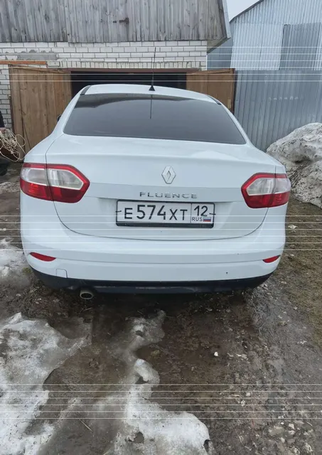 Легковой автомобиль марки: RENAULT, модель: Fluence, год выпуска: 2014 г., кузов №: X7LLZBROB50626507, идентификационный номер (VIN): X7LLZBR0B50626507