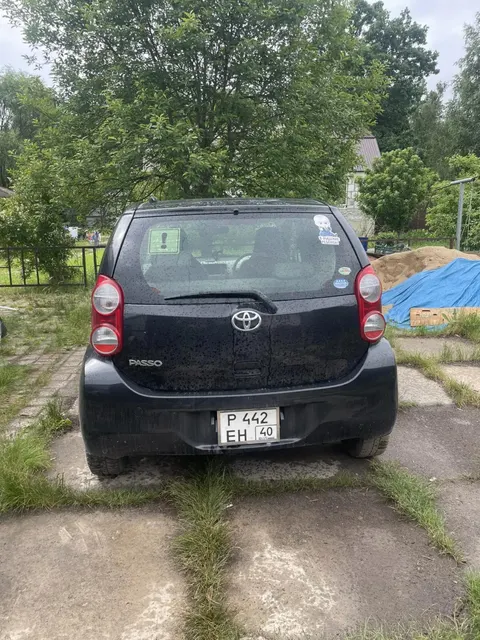 Легковой автомобиль марки: TOYOTA, модель: Passo, год выпуска: 2010 г., кузов №: KGC30-0023123
