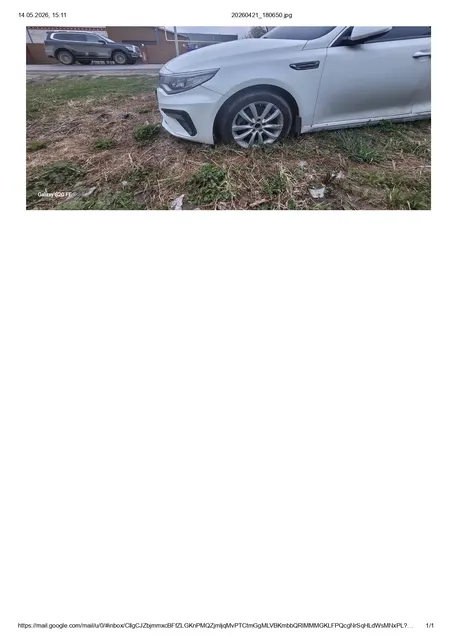 Легковой автомобиль марки: KIA, модель: JF (Optima), год выпуска: 2018 г., идентификационный номер (VIN): XWEGU411BK0008983
