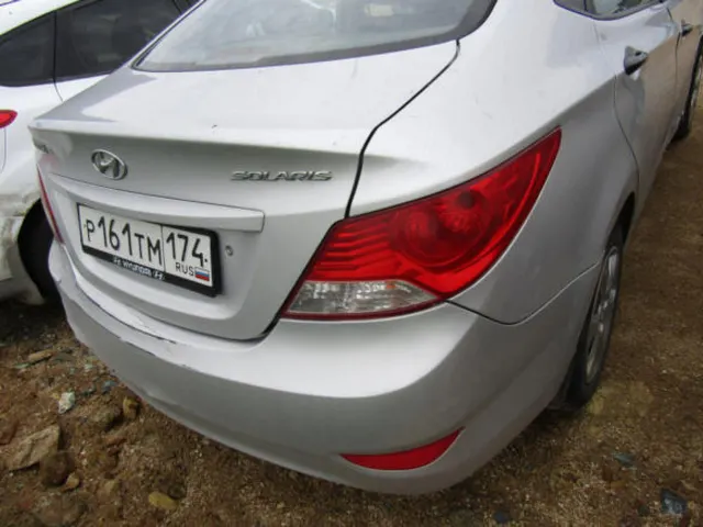 Легковой автомобиль марки: HYUNDAI, модель: Solaris, год выпуска: 2013 г., идентификационный номер (VIN): Z94CT41DADR207913