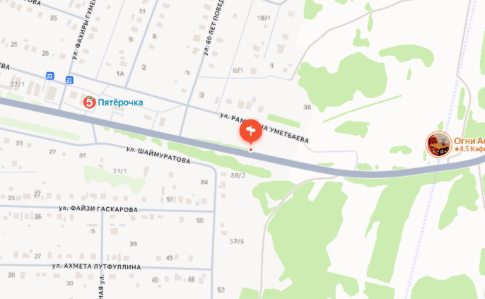 РФ, РБ, Абзелиловский район, СП Аскаровский сельсовет, а/д Аскарово-Давлетово-Аэропорт «Магнитогорск», на 0 км + 3 км + 600 м