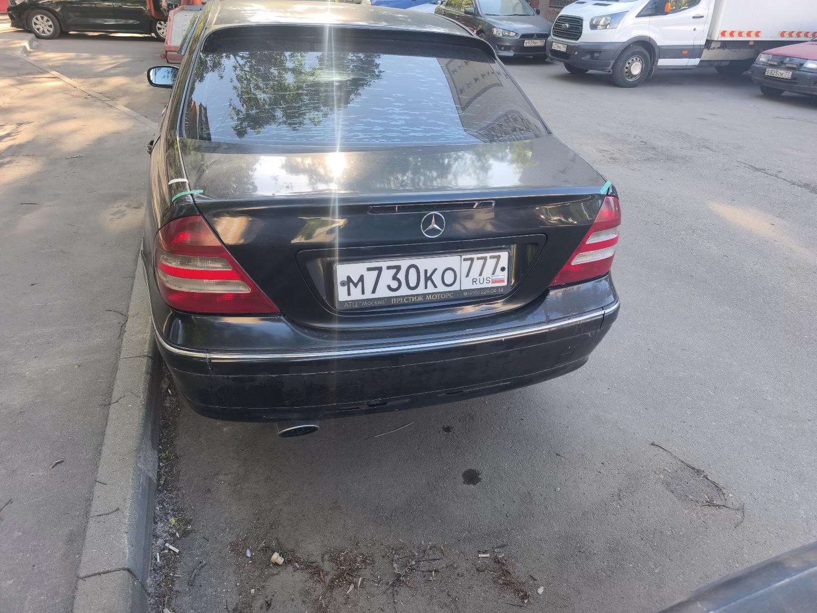 АМТС МЕРСЕДЕС-БЕНЦ C230 KOMPRESSOR, 2004 г.в., г/н М730КО777, цвет черный, VIN WDB2030401A724439