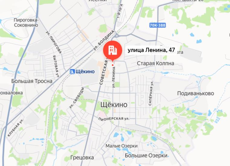Нежилое помещение с кадастровым номером 71:32:030301:1194, по адресу: Тульская область, г. Щекино, ул. Ленина, д. 47