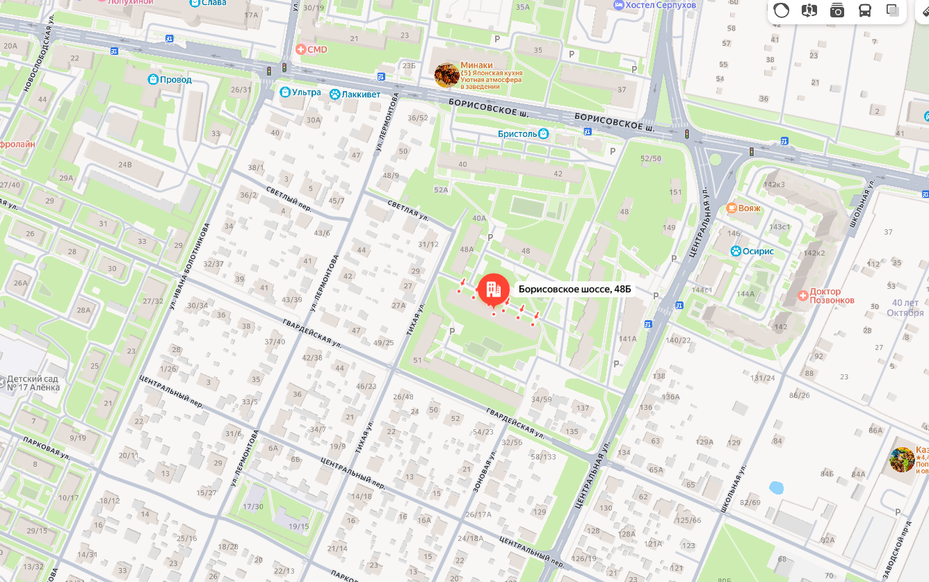 Помещение (квартира), площадью 45.80 кв.м., расположенная по адресу: Российская Федерация, Московская область, г.о. Серпухов, г. Серпухов, ш Борисовское, д. 48б, кв. 23; к/н 50:58:0040503:1313, собств.: Суринов Вячеслав Сергеевич, П. 1066-САБ, цена: 3 015 800,00 руб.