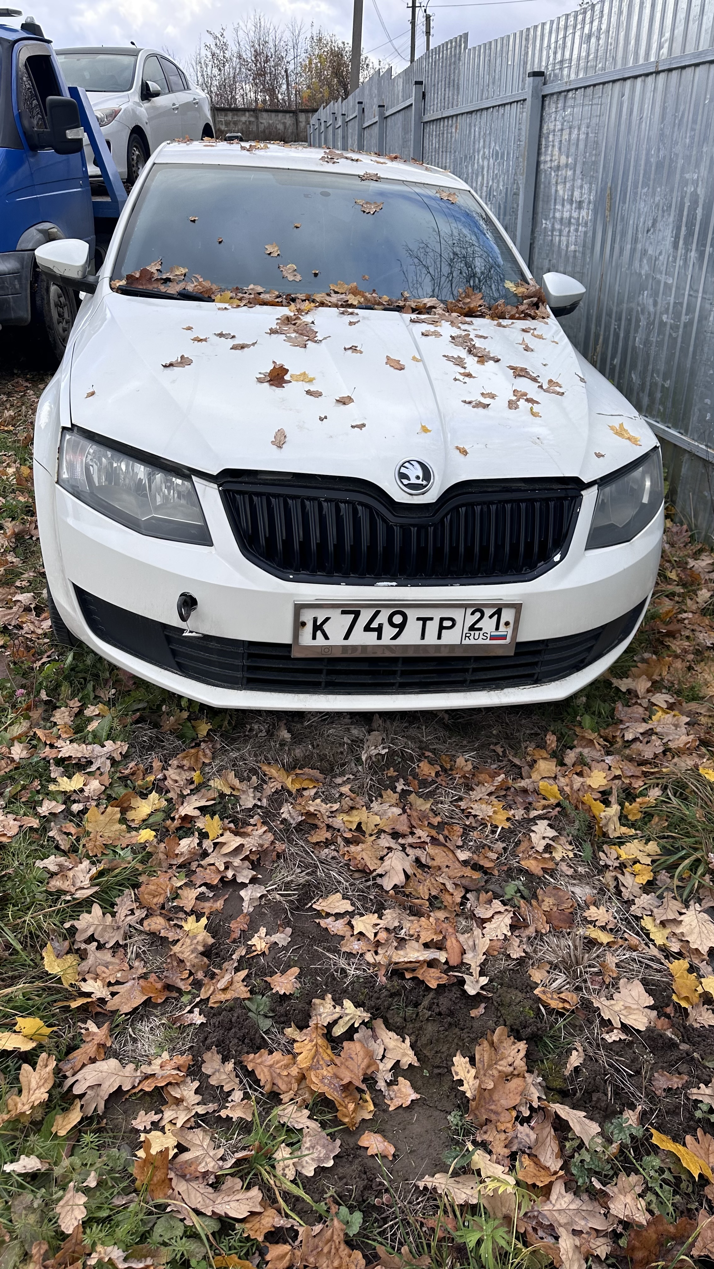 Легковой автомобиль Skoda Octavia, г/н К749ТР21, 2013 г.в., VIN XM8AB2NE5EH016755, цвет белый (21-007769-1)