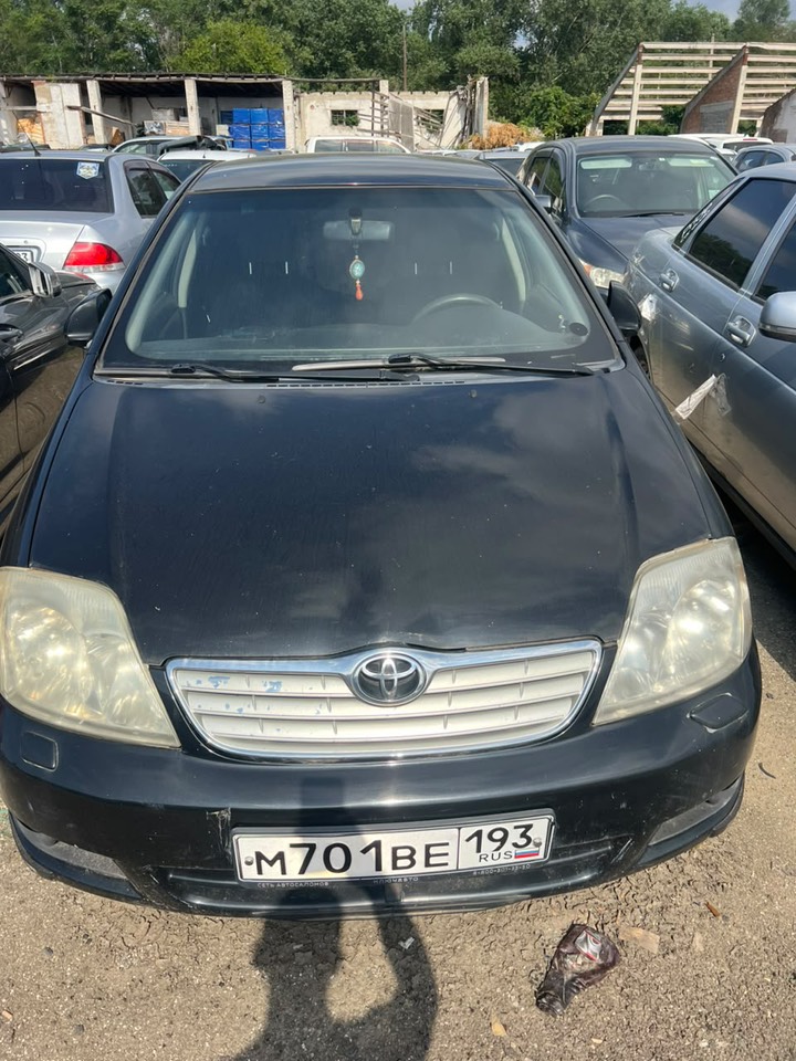 Автомобиль Тойота Королла, г.н М701ВЕ193, 2004 г.в, черного цвета, VIN JTDBM28E400077026. Документы отсутствуют.